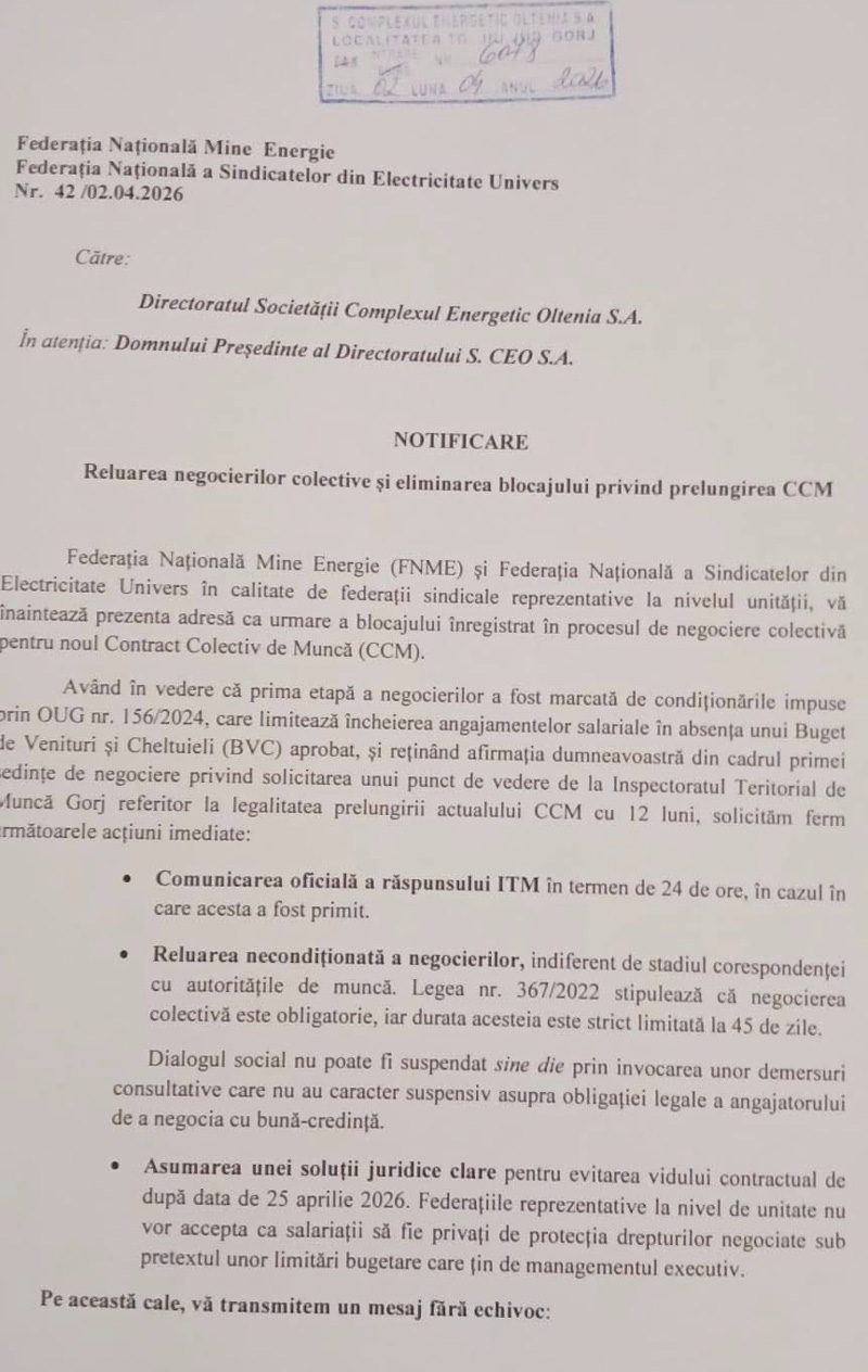 Se pregateste o greva generala in minerit si energie