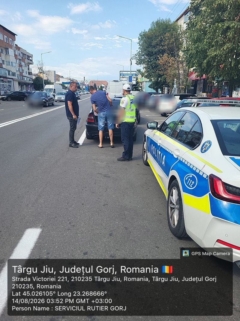 Actiune rapida in Targu Jiu soldata cu amenzi pe banda rulanta