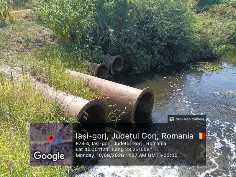 Apele uzate se deverseaza in Jiu Rezultatele analizelor in urma unui control SGA la statia de epurare din Targu Jiu