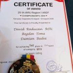 Aur european pentru sportivii de la Palatul Copiilor din Targu Jiu