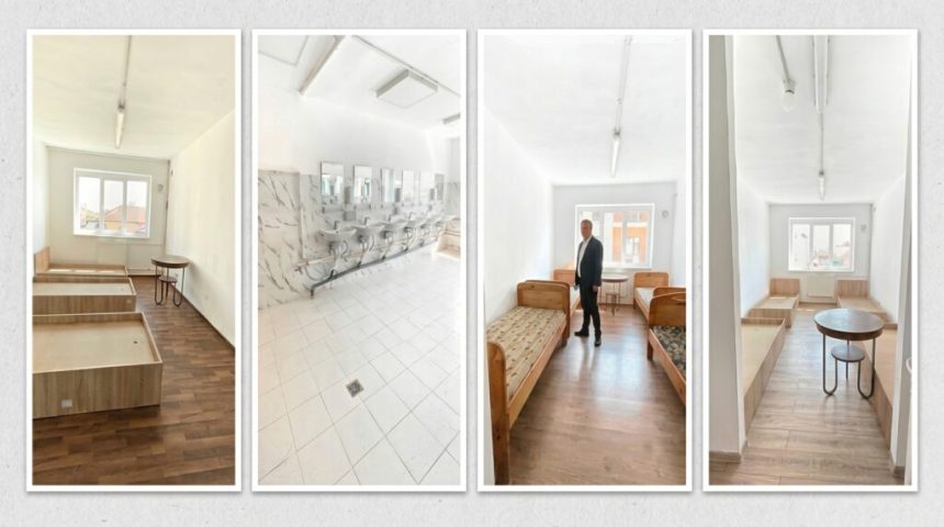 Camin renovat la un liceu din Targu Jiu