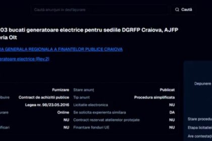 Institutiile statului isi dezvoltapasurse proprii de energie electrica Generator pentru Finantele din Gorj in contextul starii de alerta energetica