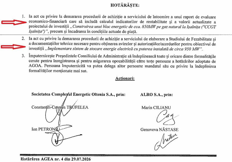 Sute de milioane de euro blocate in birocratie la CEO Parcurile solare au depasit termenul limita centrala pe gaz de la Ishalnita este reevaluata de la zero iar conducerea companiei nu stie daca se va inchide si ultimul grup de la Turceni