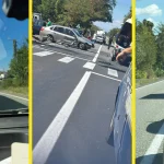 Accident la Scoarța: 3 mașini implicate, o femeie rănită ușor