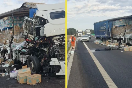 ACCIDENT pe DEx12, între Oarja și Pitești. Trafic blocat spre Pitești