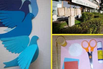Atelier la Târgu Jiu: copiii creează „Pasărea păcii” inspirată de Brâncuși
