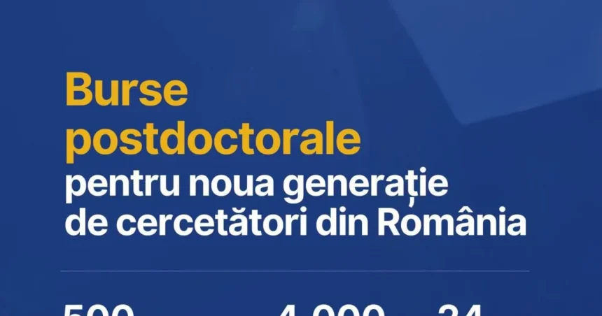 Burse postdoctorale de 4.000 de lei pe lună