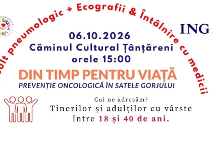 Consultanțe și investigații medicale fără plată în Țânțăreni