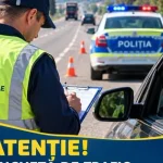 Controale în traficul rutier din Gorj. Șoferii sunt opriți pentru a completa un chestionar