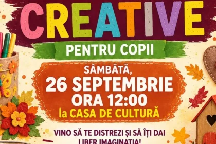Copiii din Turceni, invitați să-și transforme imaginația în decorațiuni de toamnă