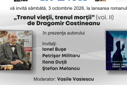 Dragomir Costineanu își lansează al patrulea roman la Târgu Jiu