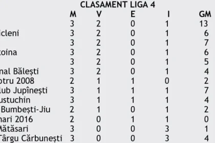 Echilibru imprevizibil la Liga 4. Fotbalul gorjean a revenit și în Liga 5