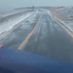 Început de iarnă la Rânca. Drum închis pe timpul nopții