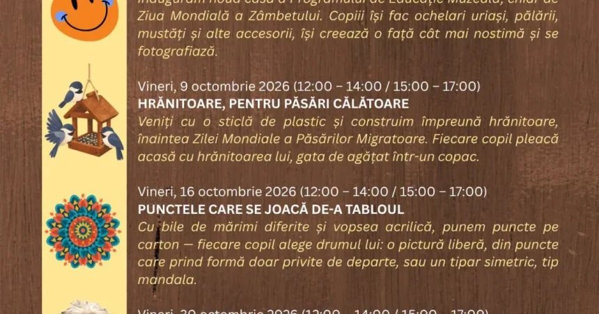 Muzeul de Artă din Târgu Jiu găzduiește ateliere pentru copii