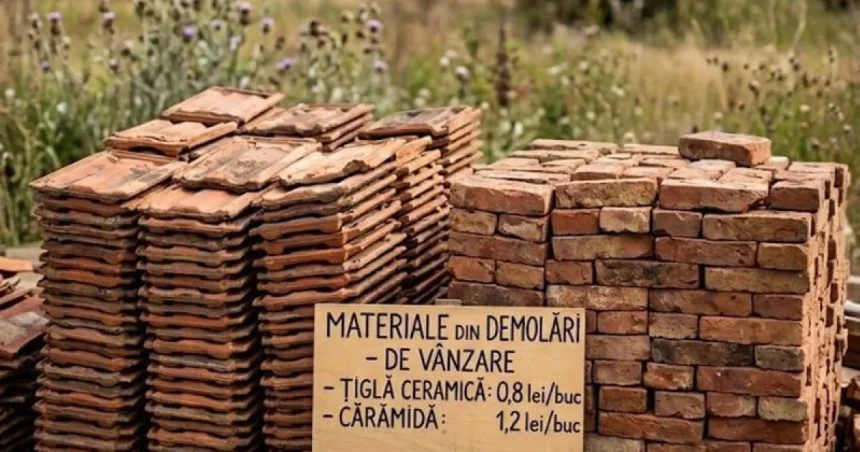 Primăria din Gorj scoate la licitație țiglă și cărămidă din demolări
