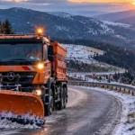 Primii fulgi de zăpadă pe Transalpina. Cum se circulă pe DN 67C