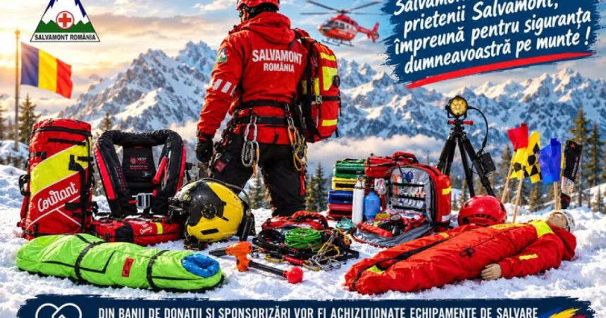 Salvamont România: Un echipament nou poate salva o viață