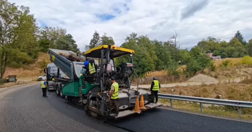 Trafic pe un singur sens pe DN 67, la Măldărești, din cauza lucrărilor
