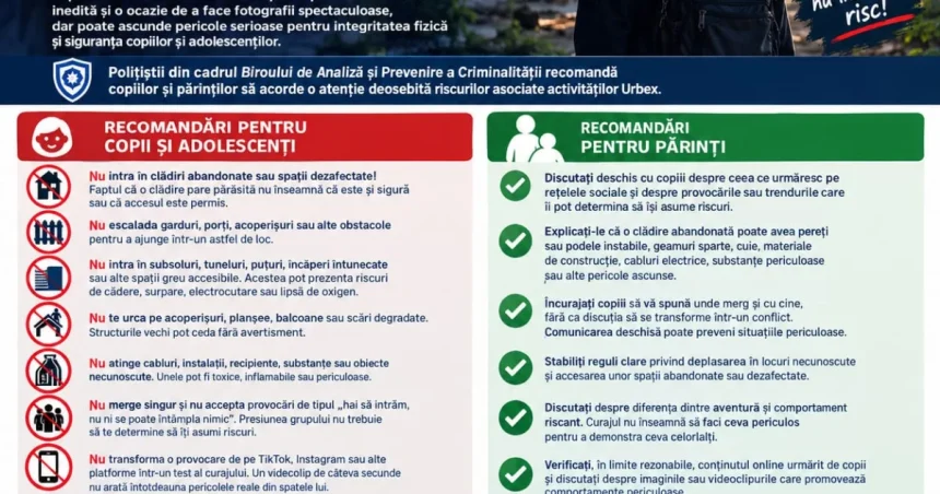 Urbex, aventura care poate deveni un coșmar. Poliția avertizează copiii și părinții