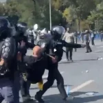Violențe extreme și bătăi la protestul fermierilor
