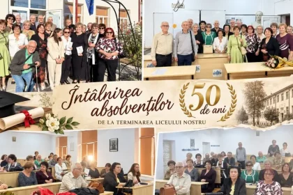 Absolvenții unei promoții s-au reunit la 50 de ani de la terminarea liceului
