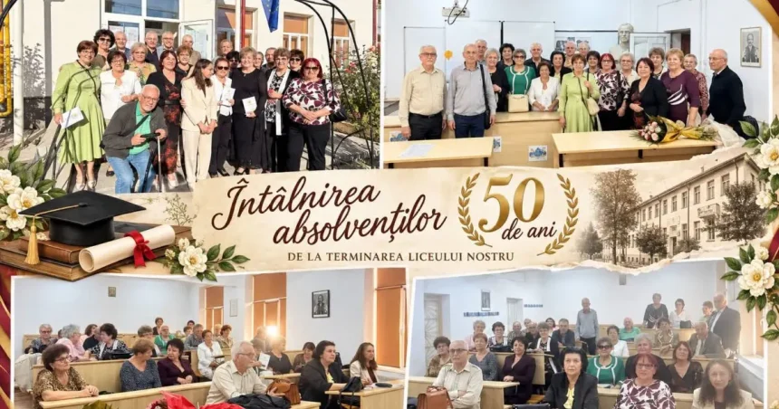 Absolvenții unei promoții s-au reunit la 50 de ani de la terminarea liceului