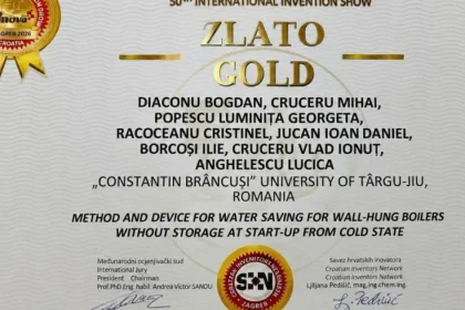 Medalie de aur pentru UCB la Salonul Internațional de Invenții INOVA
