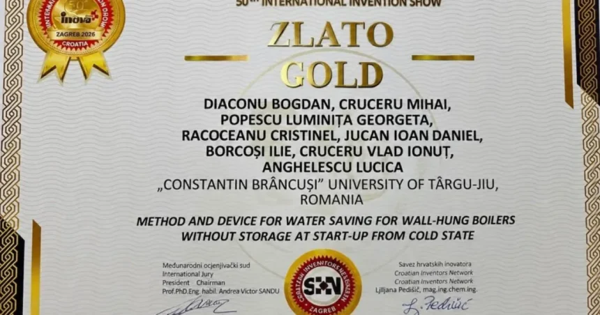 Medalie de aur pentru UCB la Salonul Internațional de Invenții INOVA